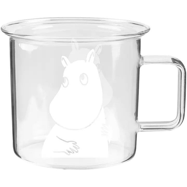 Muurla Muumi lasimuki Muumipeikko 3,5dl kirkas