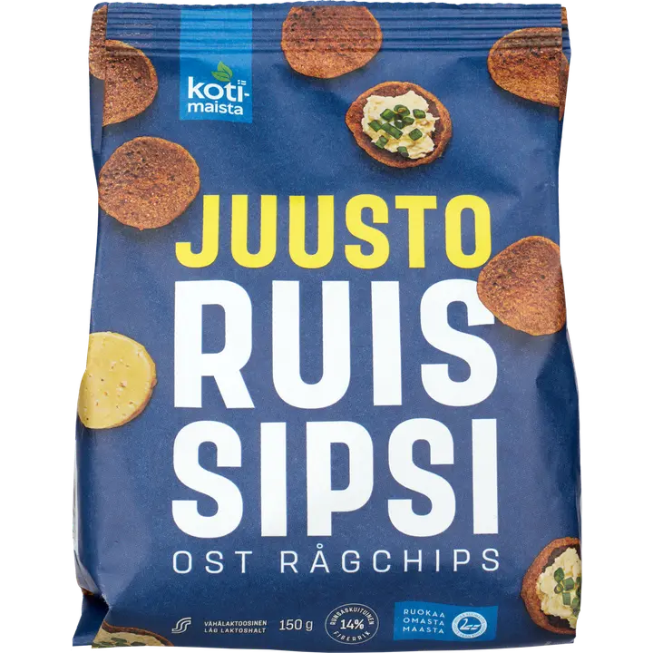 Kotimaista Ruissipsi Juusto 150 g
