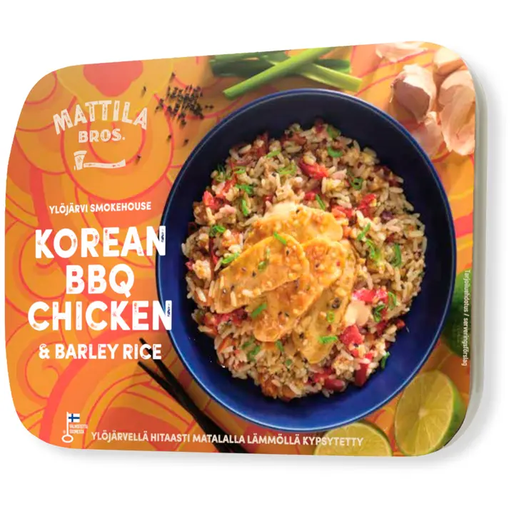 Mattila Bros. Smokehouse Korean BBQ Chicken & Barley Rice 280g
