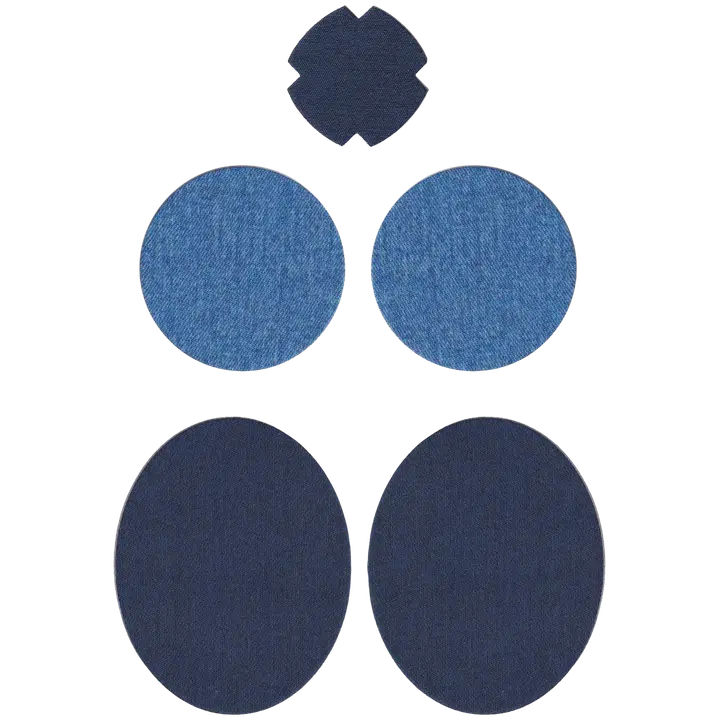 FabPatch textil fix Denim 5 st - rub on-lagningslapp