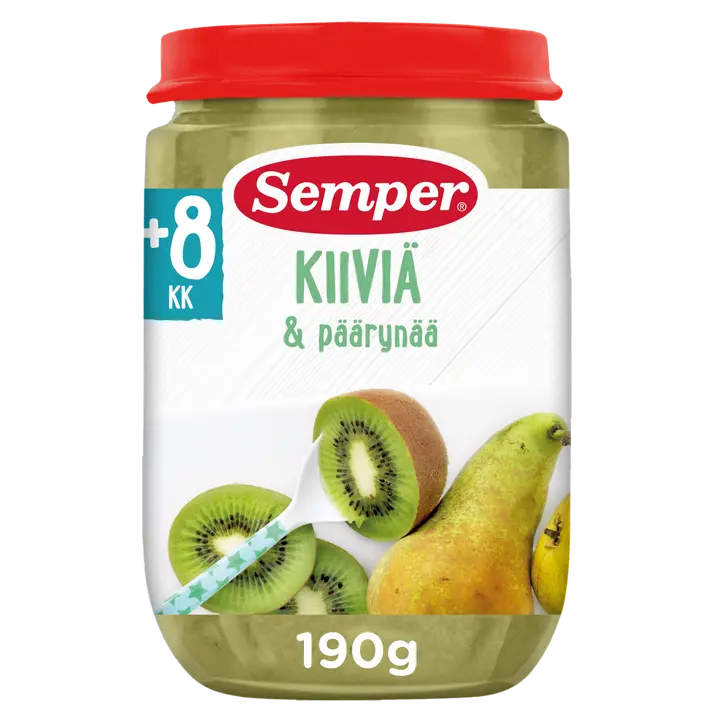 Semper Kiivi omena & päärynä 8kk hedelmäsose 190g