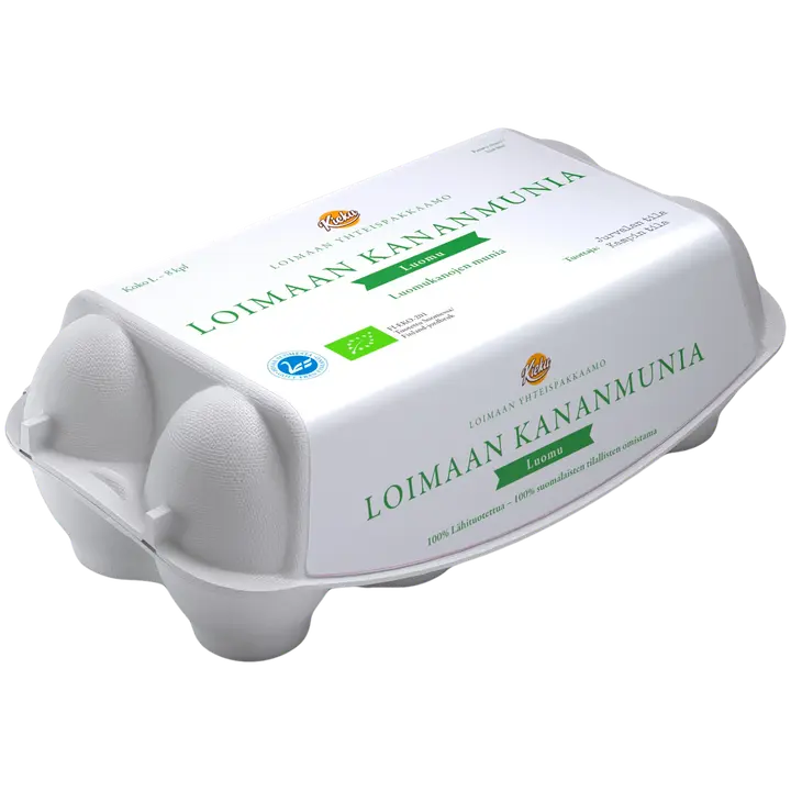 Loimaan yhteispakkaamo kananmunia luomu L8