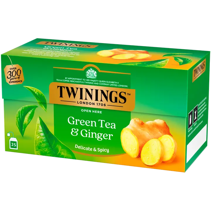 Twinings 25x1,6g Green Tea & Ginger Tee