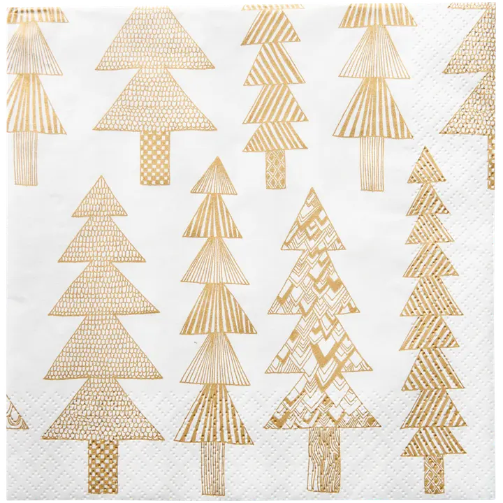 Marimekko Kuusikossa kulta lautasliina 20kpl/33cm