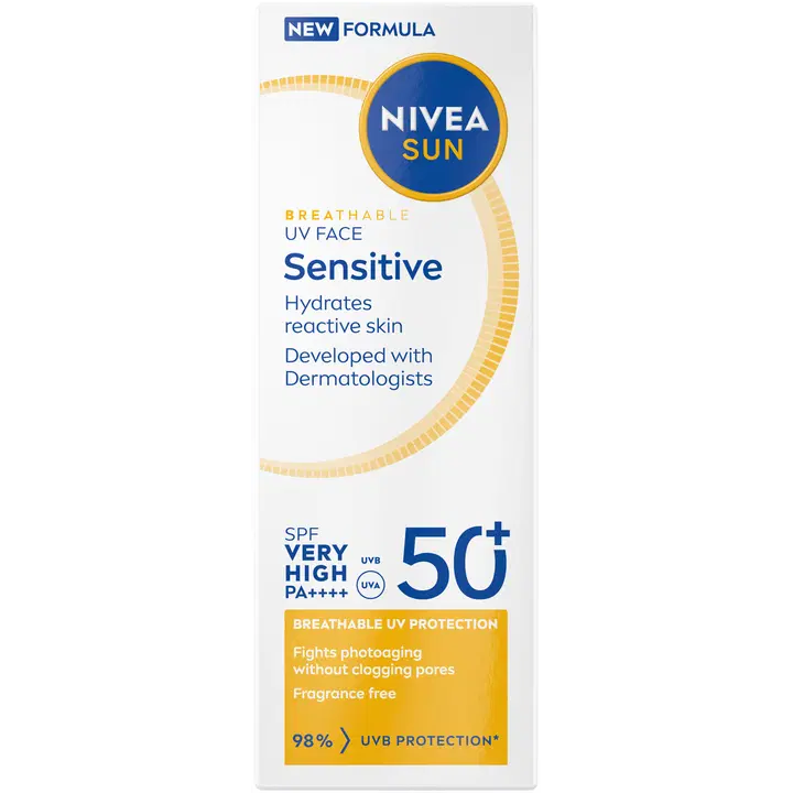 NIVEA SUN 40ml UV Face Sensitive SK50 -aurinkovoide