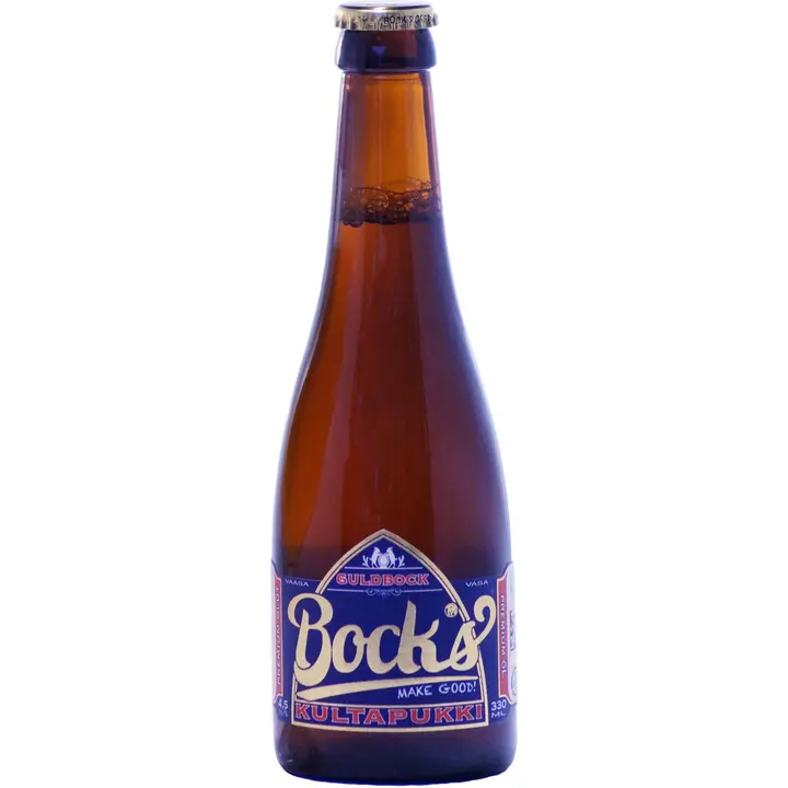 Bock's 0,33l Kultapukki 4,5% olutpullo