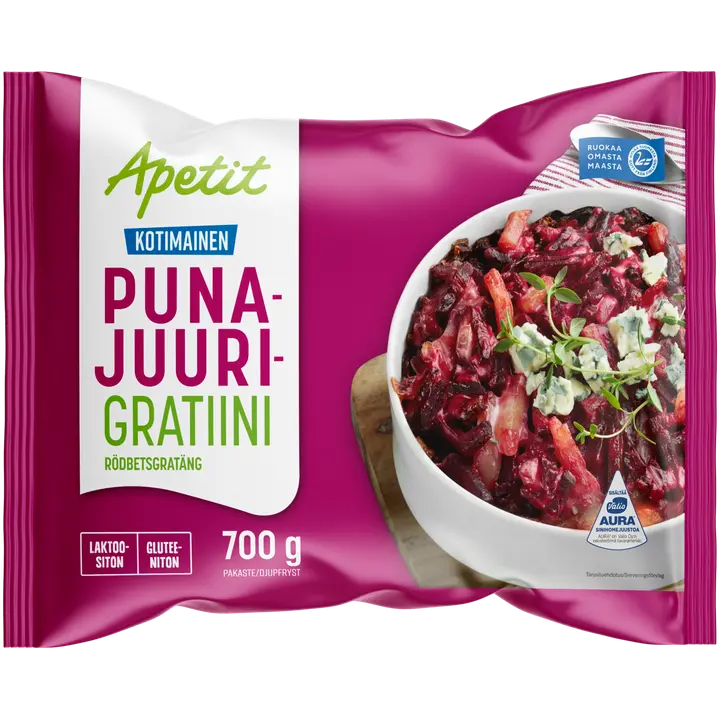 Apetit Kotimainen Punajuurigratiini pakaste 700g