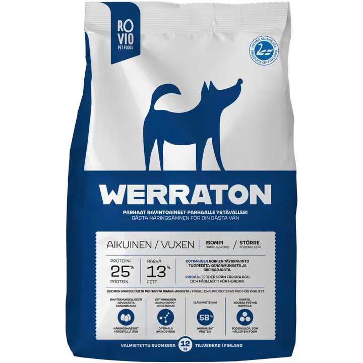 Werraton Aikuinen koiranruoka 12 kg