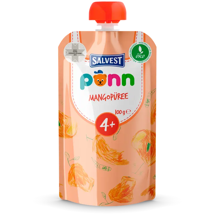 Põnn mangopüree 100g, öko, alates 4-elukuust