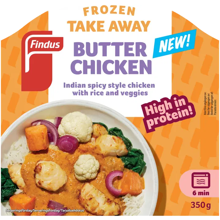 Findus Take away Butter chicken 350g, pakaste