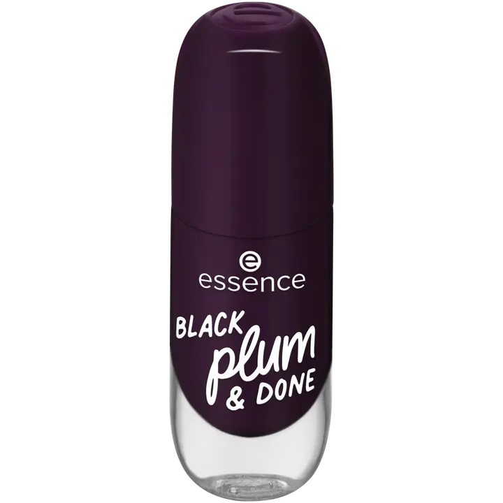 essence gel nail colour 84 BLACK plum & DONE 8 ml