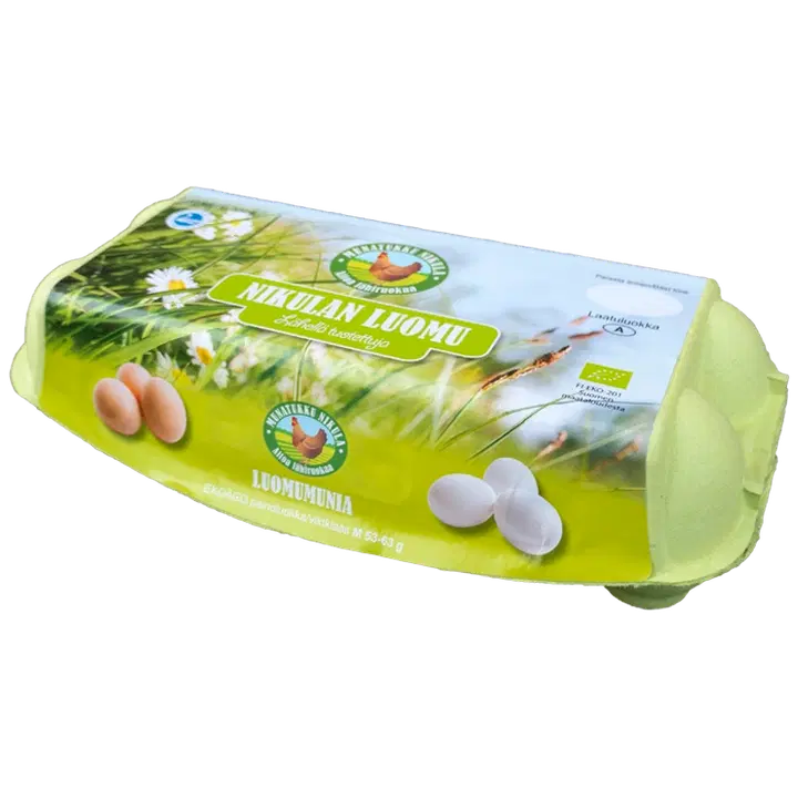 Munatukku Nikulan luomukananmuna M10 580g