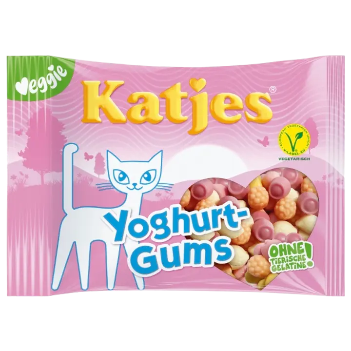 Katjes kummikommid Yoghurt Gums 175g