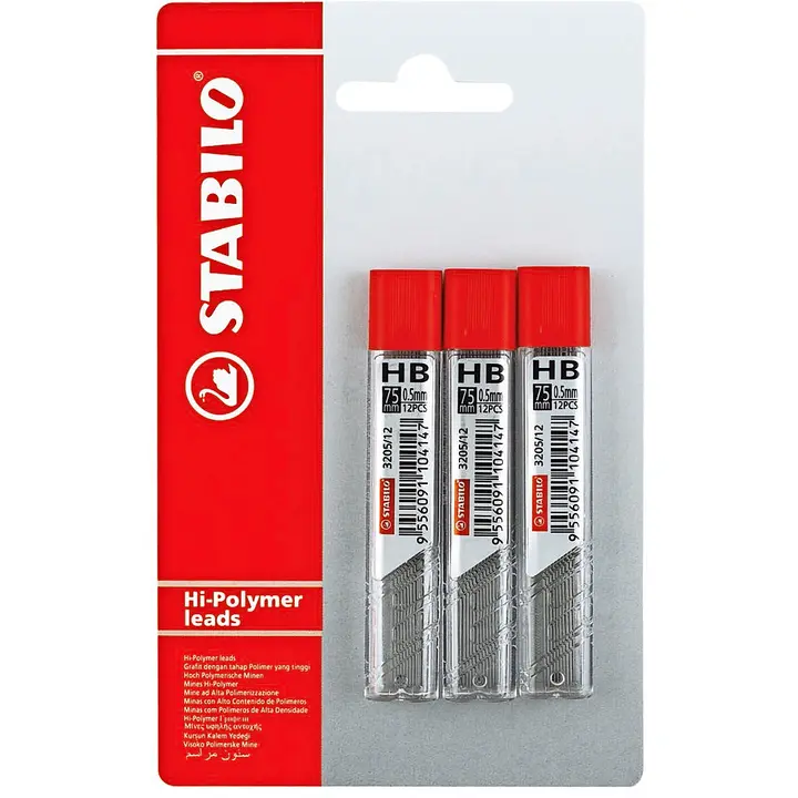 Stabilo irtolyijy 0,5mm 3 putkiloa/pakkaus