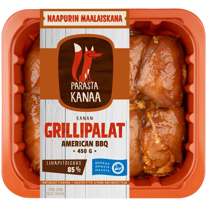 Naapurin Maalaiskanan grillipalat, American bbq 450g
