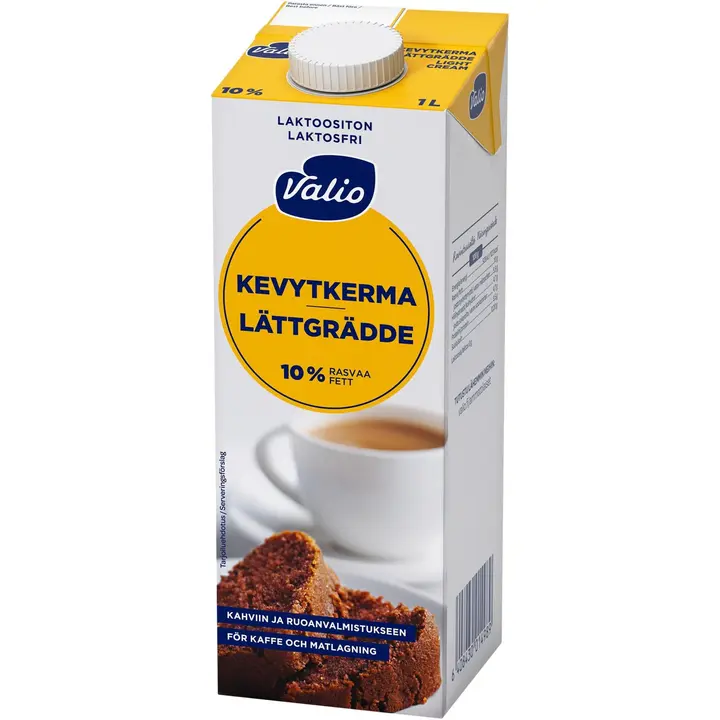 Valio kevytkerma 1 l UHT laktoositon