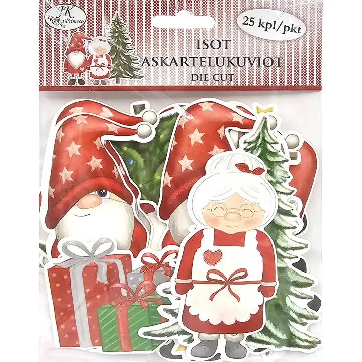 J.K. Primeco isot askartelukuviot Tonttuhahmot 25kpl