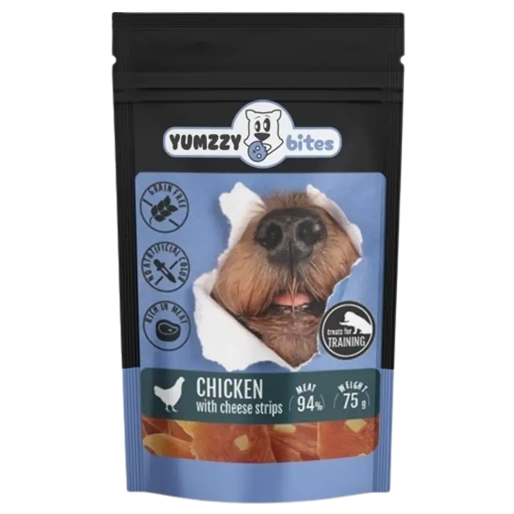 Kanaribad juustuga YUMZZYBITES koertele, 75g