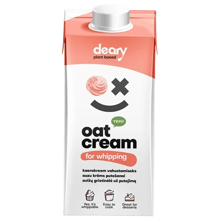 Kõrgkuumutatud kaerakreem vahustamiseks, 250 ml