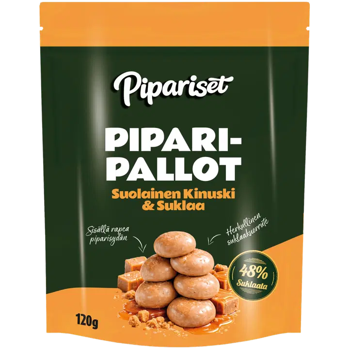 Pipariset Piparipallot suolainen kinuski 120g