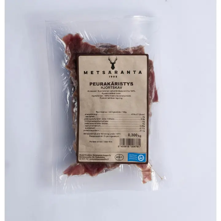 Metsäranta Peurakäristys 300g, raakalihaa, pakaste