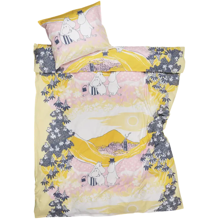 Voodipesukomplekt 150X210+50X60 Muumipere paarid