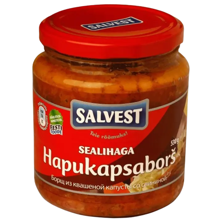 Salvest hapukapsaborš sealihaga 530 g