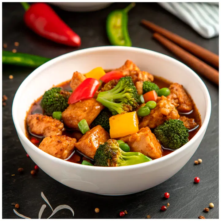 Dal's Kitchen Kung Pao kanaa vihanneksil
