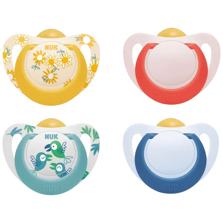 NUK Star huvitutti luonnonkumi 6-18 kk 2 kpl