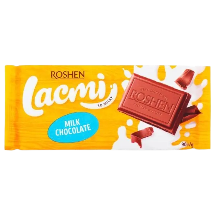 Roshen piimašokolaad Lacmi Milk 90g