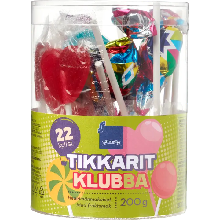 Rainbow tikkaripurkki hedelmä 200g