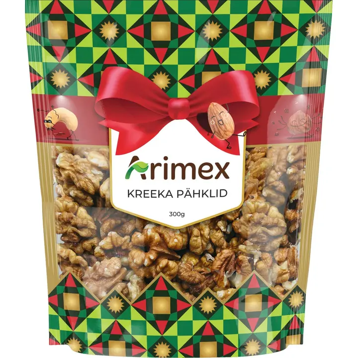 Arimex kreeka pähklid kinkepakis 300g
