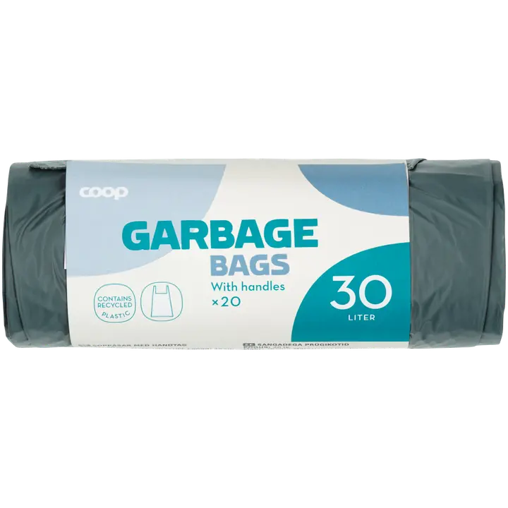 Coop jätekassit 30l harmaa 20kpl