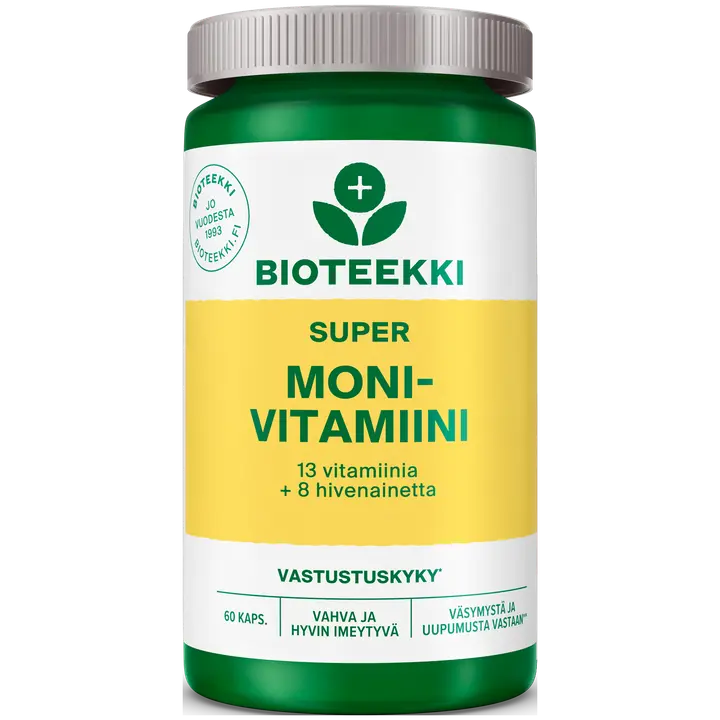 Bioteekki Super Monivitamiini ravintolisä 60 kaps.