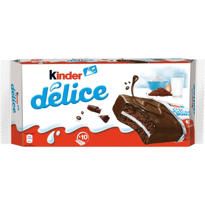 Kinder Délice suklaakakkupala maitoisalla täytteellä 390g (10kpl)