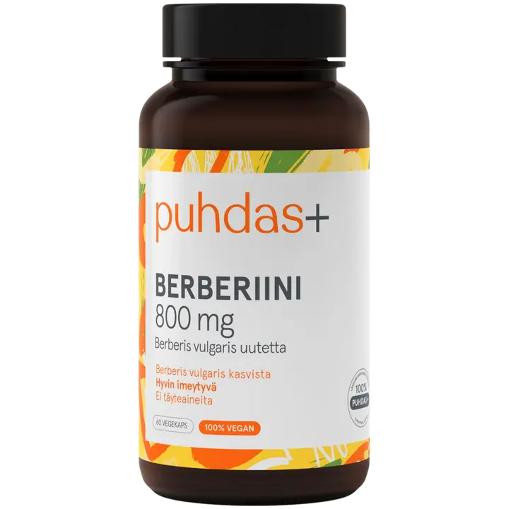 Puhdas+ Berberiini 800 mg 60 vegekaps