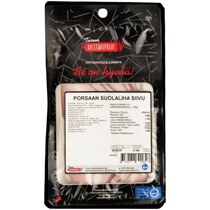 Turun Mestaripalvi porsaan suolalihasiivu n. 150g