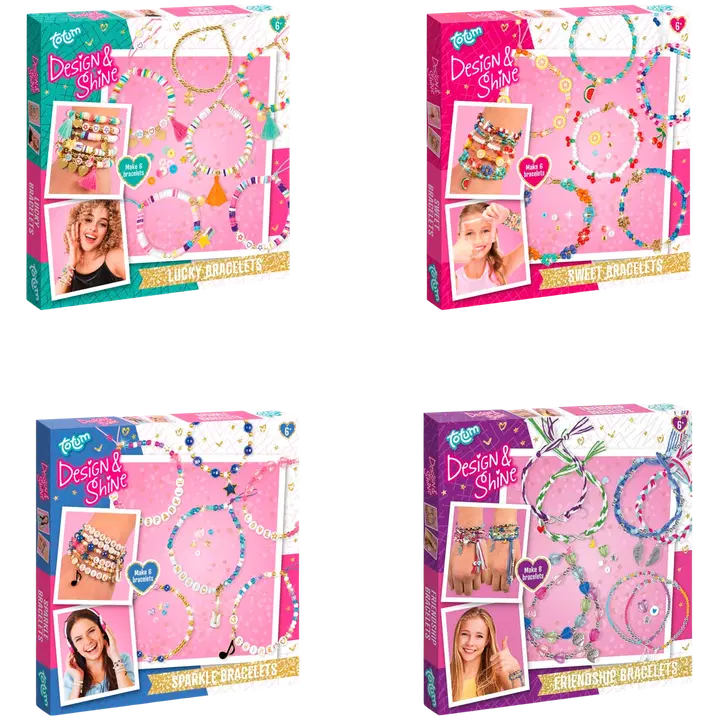 Rannekorusetti lajitelma Design & Shine DIY 4 erilaista
