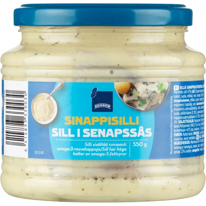 Rainbow sinappisilli 550g