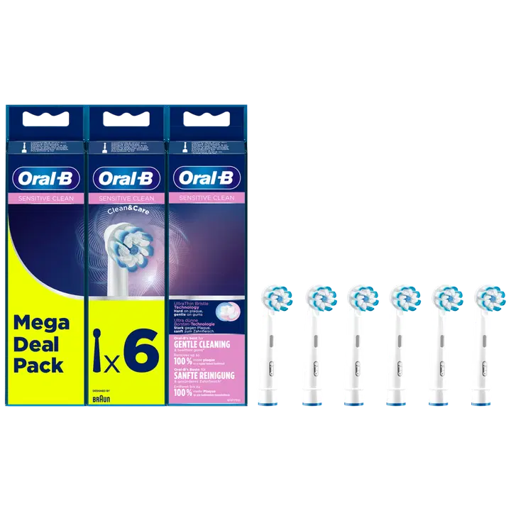 Oral-B vaihtoharja 2+2+2kpl Sensitive Clean & Care