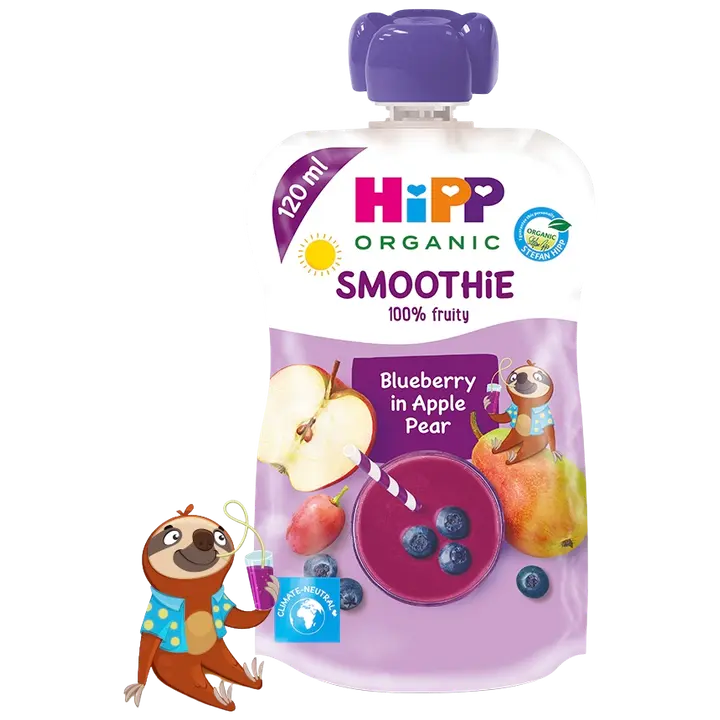 Hipp õuna-pirni smuutijook mustikatega öko al.1a