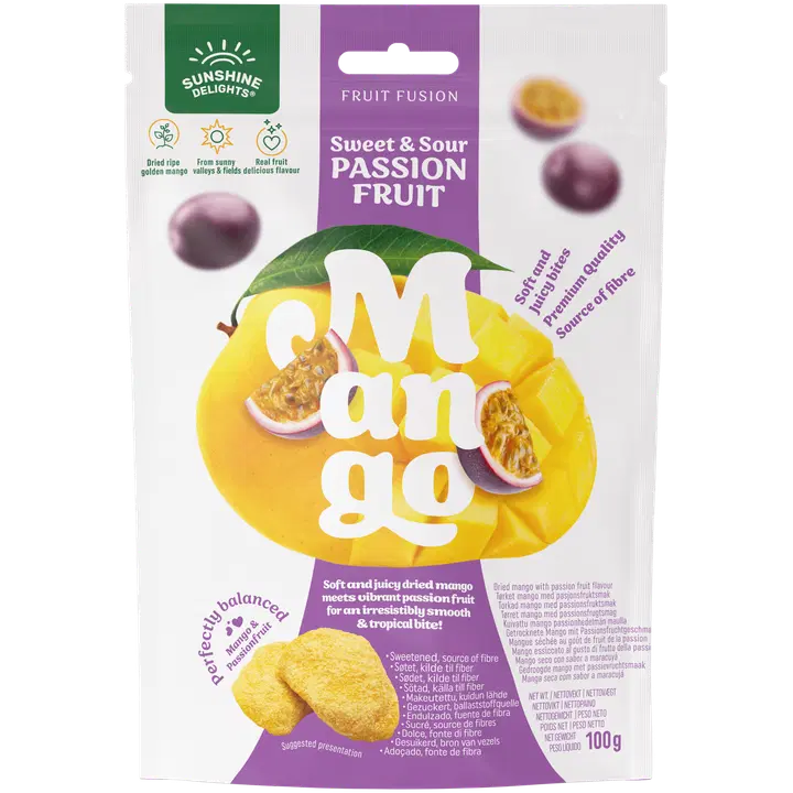 Sunshine Delights Fruit Fusion Passion Fruit Mango 100g