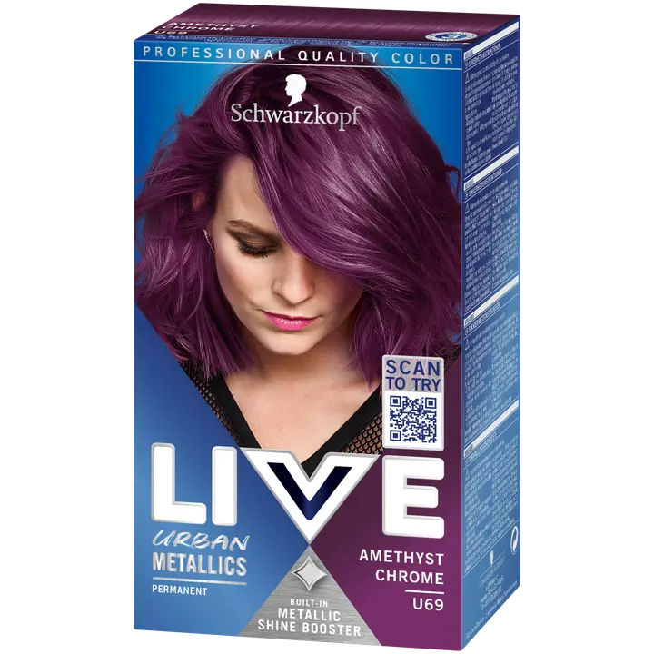 Schwarzkopf LIVE U69 Amethyst Chrome hiusväri