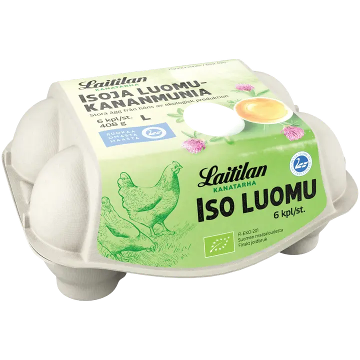 Laitilan Kanatarha iso luomu kananmuna L6