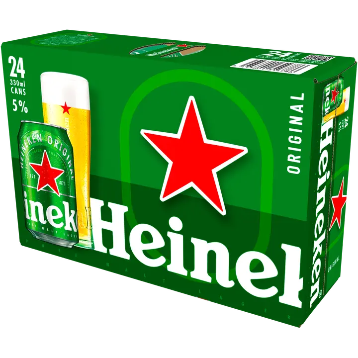 24 x Heineken olut 5% 0,33 l