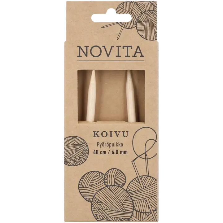 Novita Pyöröpuikko Koivu 40cm - 6 mm