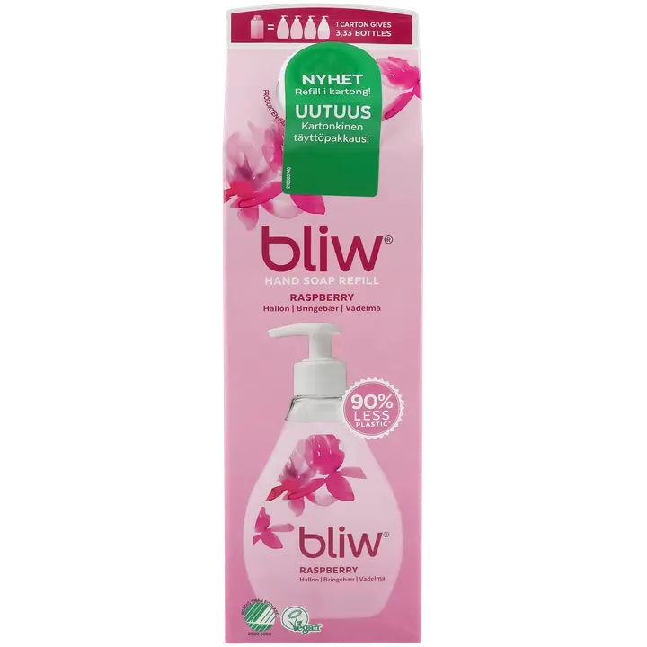 Bliw Vadelma käsisaippua täyttöpakkaus 1000ml