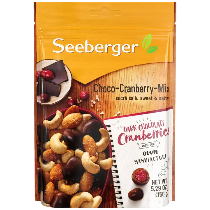 Seeberger Suklaa&Karpalo-pähkinämix 150g