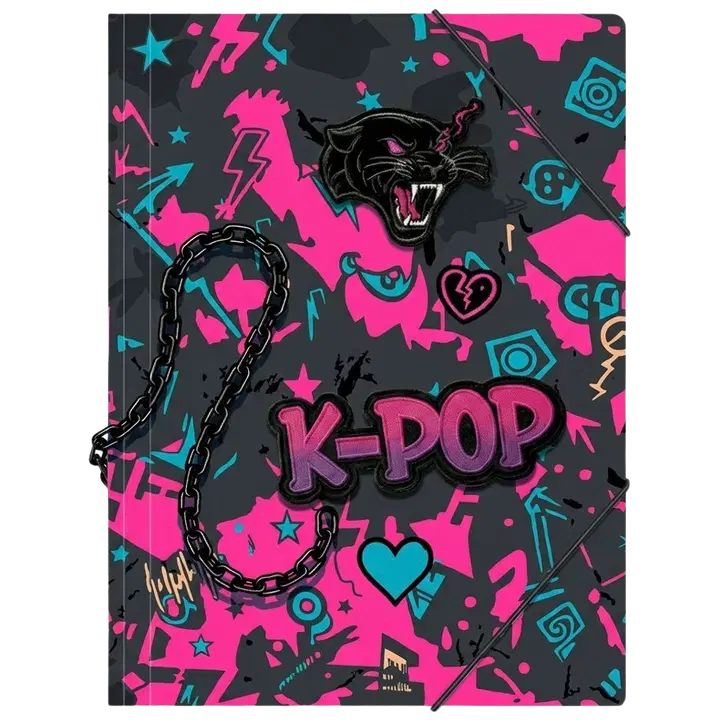 Kartongist kummiga a3 kaaned k-pop dark