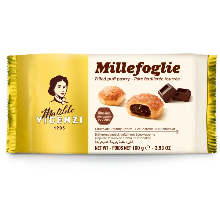 Lehtküpsised šokolaadikreemiga 100g